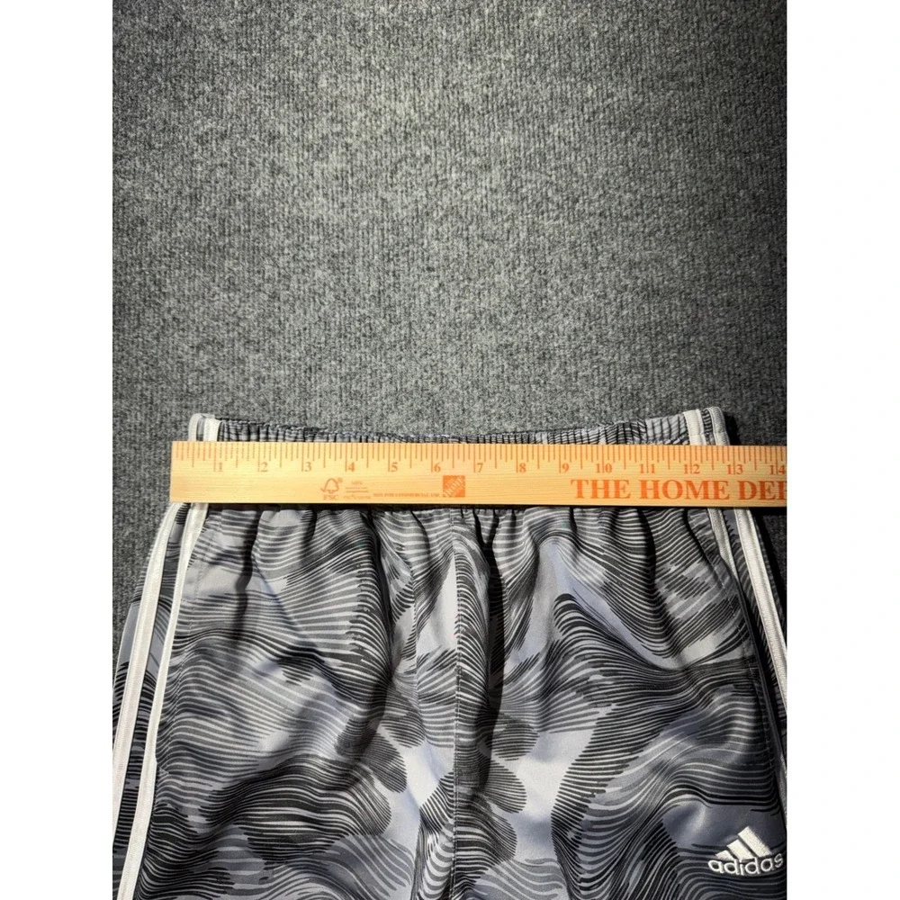Adidas Youth Boys Large 14/16 Track Pants Grey Black Wave Camo Joggers AK5808